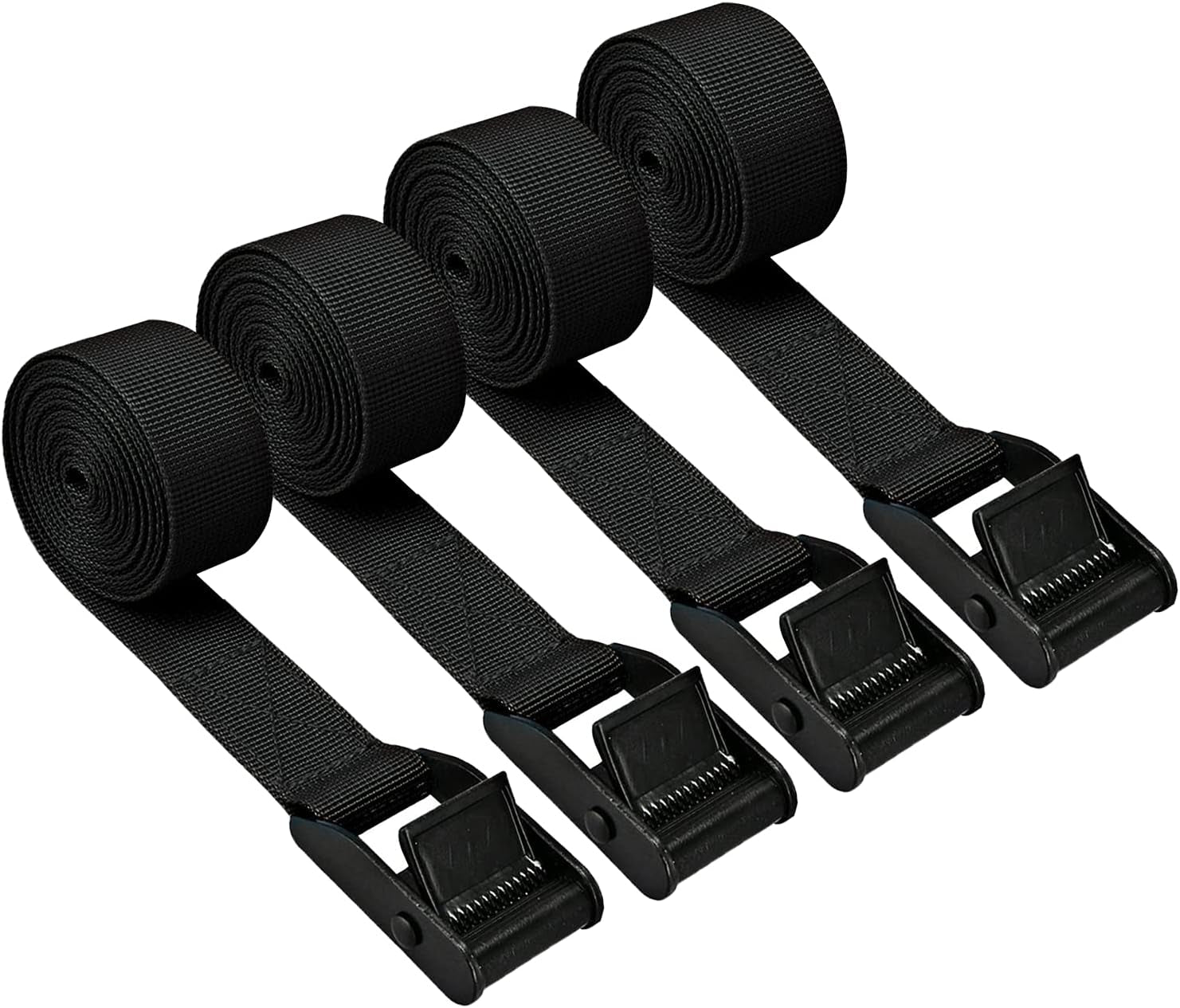 Premium Tie down Straps Short, 4 Pack Adjustable Lashing Straps Ratchet Straps Heavy Duty Ratchet Tie down Straps Cargo Straps with Cam Buckle Suitable for Carrying Various Cargo or Luggage