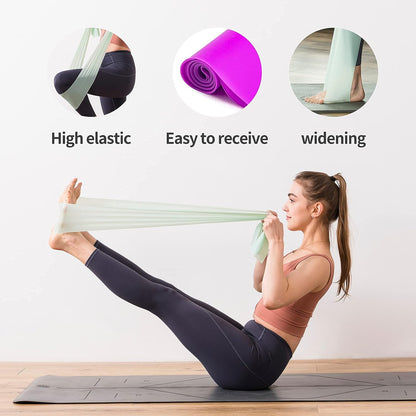 Resistance Bands Set, Exercise Bands for Physical Therapy, Strength Training, Yoga, Pilates, Stretching, Non-Latex Elastic Band with Different Strengths,Workout Bands for Home