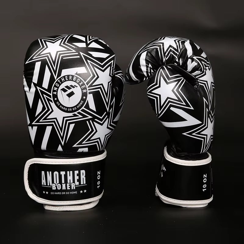 Boxing Gloves 6 12 14Oz PU Leather Muay Thai Guantes De Boxeo Sanda Free Fight MMA Kick Boxing Training Glove for Men Women Kids