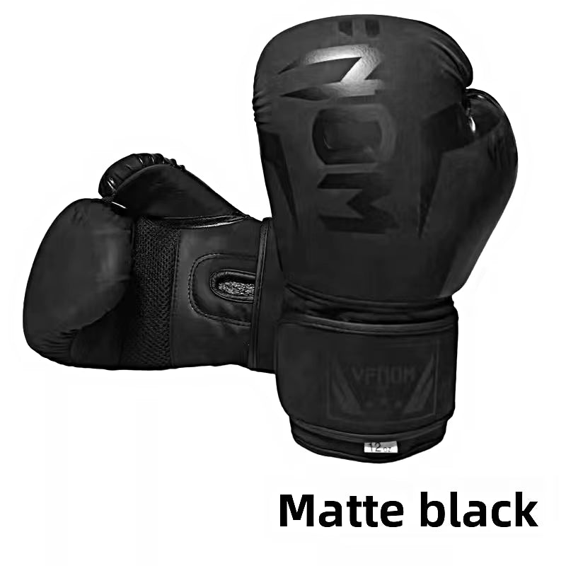 6Oz,8Oz,10Oz,12Oz,14Oz,16Oz Boxing Gloves, PU Leather Breathable Professional Boxing Gloves Taekwondo, Muay Thai