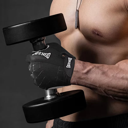 1Pair Gym Workout Gloves, Fingerless Gloves for Weightlifting,Lightweight Breathable Fitness Gloves,Sports Gloves for Training