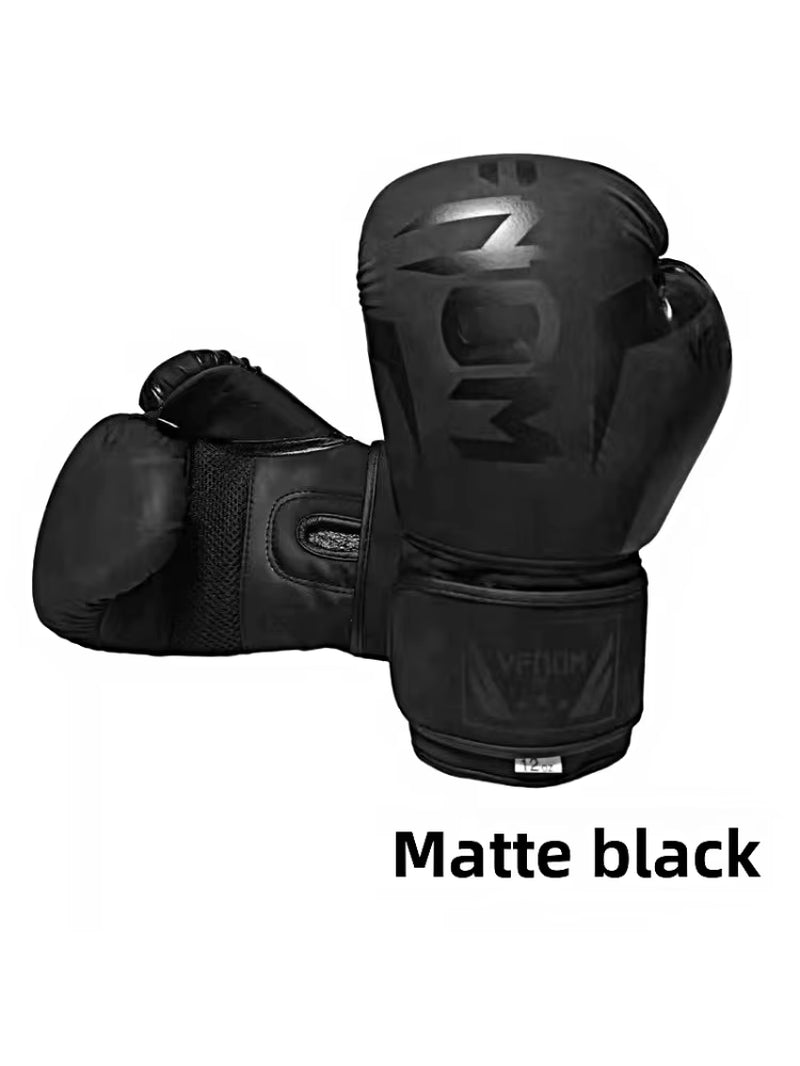 6Oz,8Oz,10Oz,12Oz,14Oz,16Oz Boxing Gloves, PU Leather Breathable Professional Boxing Gloves Taekwondo, Muay Thai