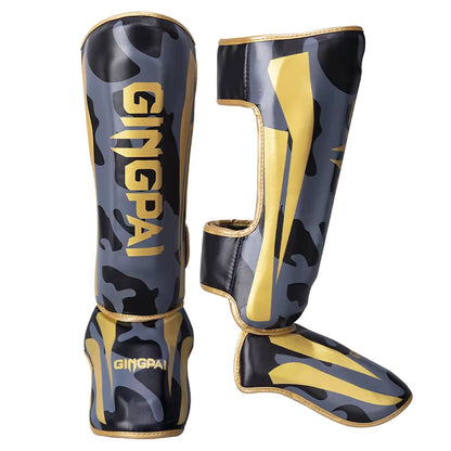 Kickboxing Boxing Shin Guard Pads Muay Thai Martial Arts Sanda Wushu Leg Protector Taekwondo Ankle Guards Muay Thai Leggings